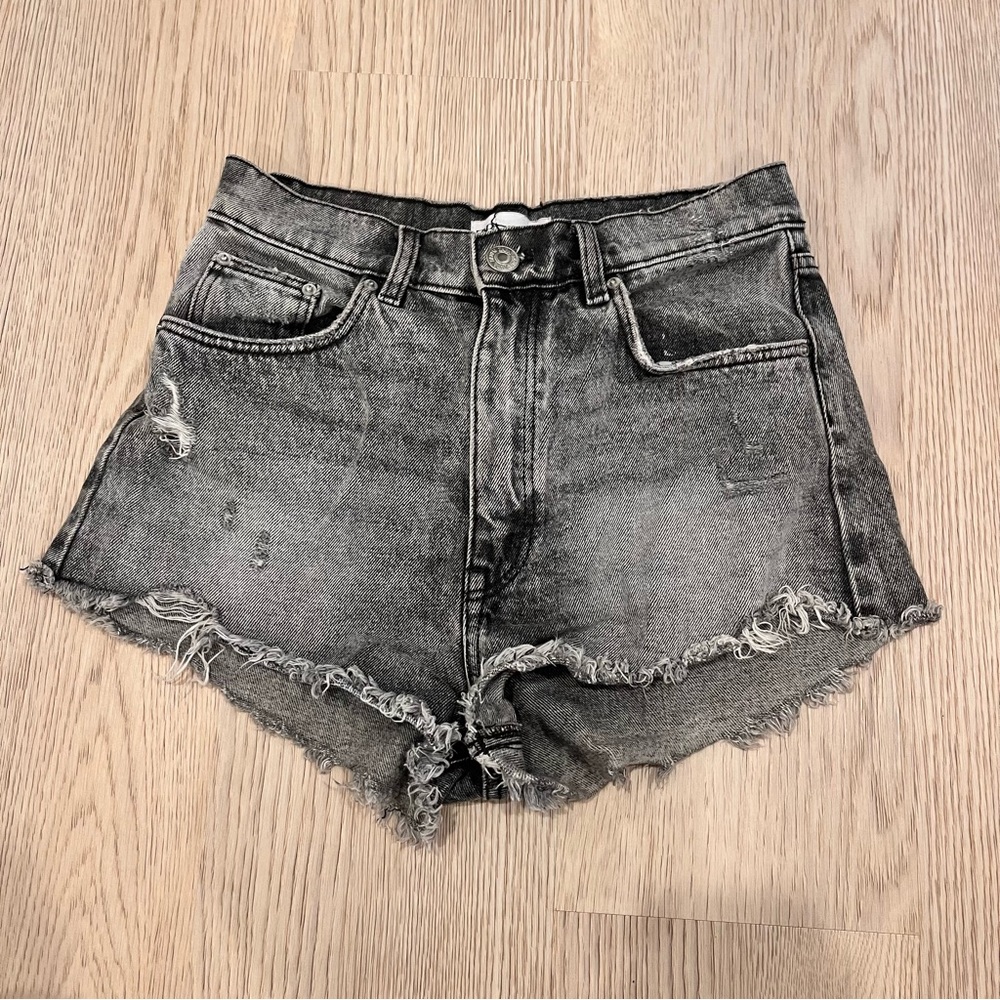Zara gray jean shorts
